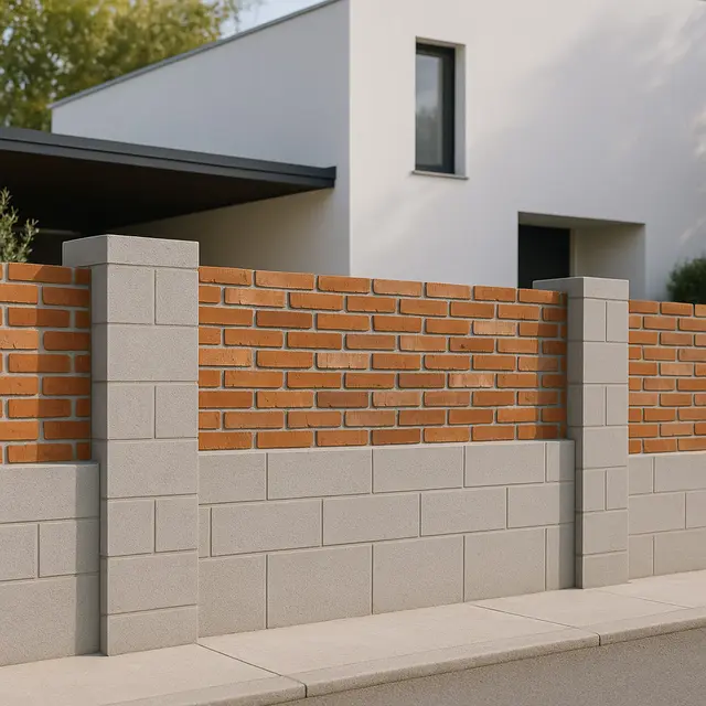 Model Pagar Rumah Minimalis dengan Batako