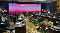 Pertemuan ke-27 ASEAN Political-Security Community (APSC) di Kantor Sekretariat ASEAN, Jakarta, Senin (4/9/2023). (Liputan6/Benedikta Miranti)
