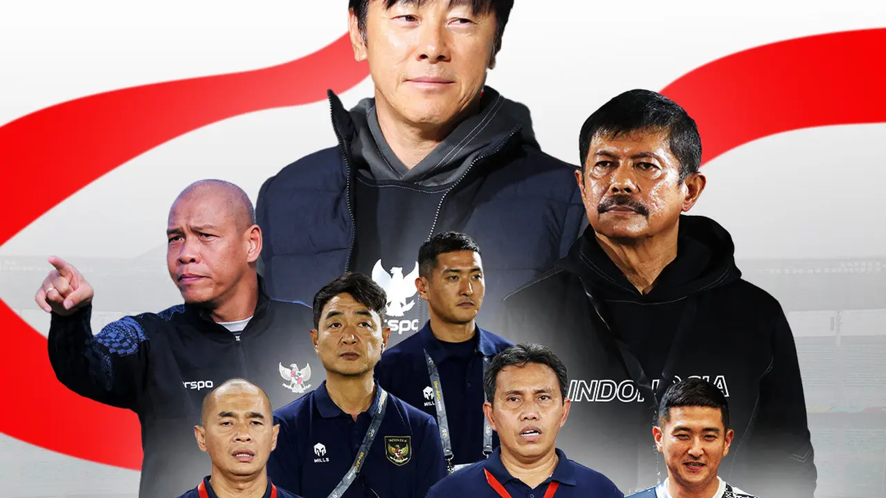 Timnas Indonesia - Komposisi pelatih dan asisten Timnas Indonesia level senior hingga U-16