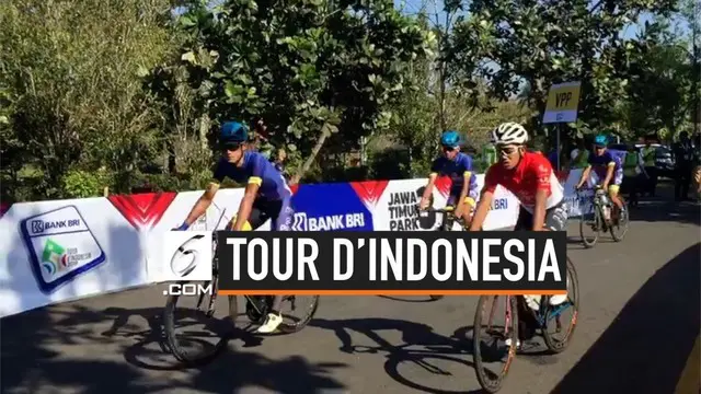 Balap sepeda Tour d'Indonesia 2019 dimulai hari ini, Senin (19/8/2019). 90 pebalap dari 18 tim di 22 negara akan tempuh 5 etape yang akan berakhir di Geopark Batur Bali.