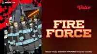 Saksikan cerita anggota pemadam api dalam serial anime Fire Force season 1 yang tayang di aplikasi Viidio. (Dok. Viidio)