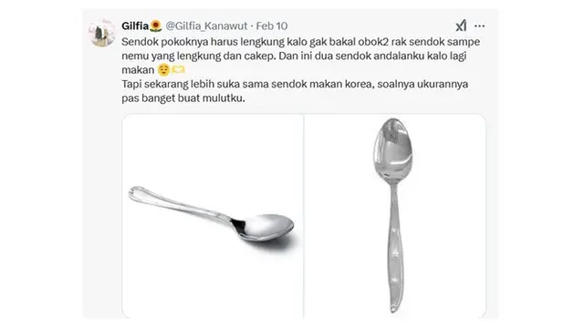6 Cuitan Netizen tentang Sendok Ini Bikin Tepuk Jidat, Harus Sesuai Keinginan