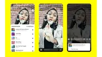 Fitur Sounds yang ada di Snapchat. (Dok. Snapchat)