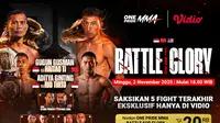 Siaran Langsung One Pride MMA: Battle for Glory, Tayang di Vidio