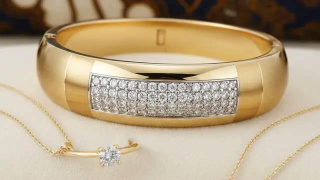 Model Gelang Bangle Mewah untuk Ibu Usia 50 Tahun (Foto: Gemini AI)