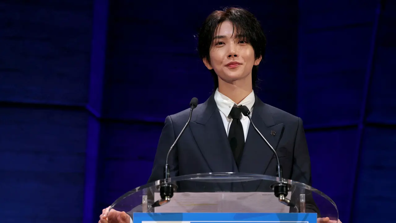 Joshua Hong atau Joshua Seventeen. (Thomas SAMSON / AFP)