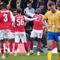 Eberechi Eze merayakan golnya ke gawang Mansfield Town FC saat membela Arsenal dalam lanjutan FA Cup 2025/2026, Sabtu (7/3/2026) malam WIB. (Jon Super / AFP)