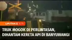 Mogok saat melewati perlintasan kereta api, sebuah truk di Banyuwangi, Jawa Timur, terguling ditabrak kereta api yang melintas. Imbas kecelakaan, lokomotif kereta api rusak dan tidak bisa melanjutkan perjalanan.