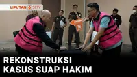 Kejaksaan Agung menggelar rekonstruksi kasus dugaan suap Hakim di Pengadilan Negeri Jakarta Pusat. Dalam penanganan perkara korupsi ekspor minyak sawit mentah (CPO). Sebanyak delapan tersangka dihadirkan dalam rekonstruksi.