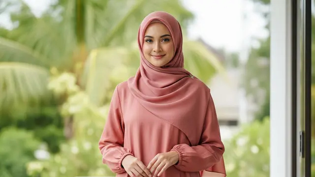 Model Gamis Linen Terbaru Adem Cocok untuk Cuaca Panas