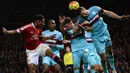 Anthony Martial perlahan menjadi pilihan utama bagi pelatih MU, Louise Van Gaal, sebagai juru gedor lini depan Setan Merah. (AFP/Oli Scarff)