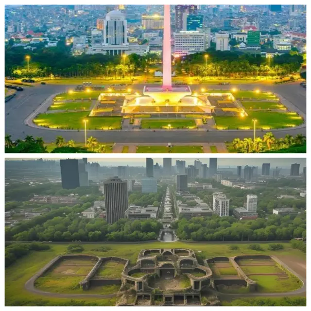 Potret Indonesia di Masa Depan Tak Berpenghuni, Editan AI Ini Bikin Merinding