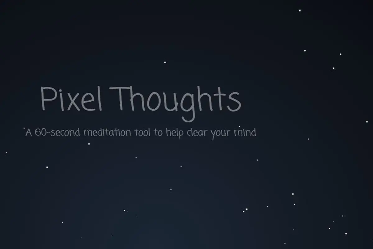 Pixel Thoughts, Aplikasi yang (Katanya) Bisa Redakan Rasa Stres