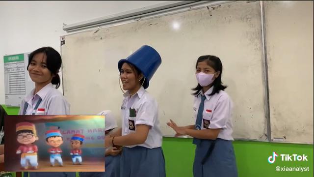 Bikin Video Ala Upin Ipin, Aksi Kocak dan Totalitas Anak SMA Ini Bikin Ngakak