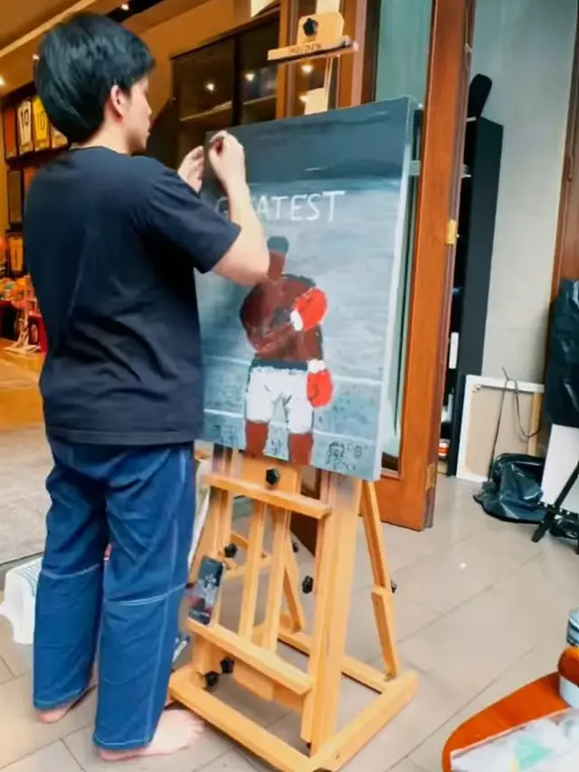 Atta Halilintar hobi melukis (Instagram/attahalilintar)