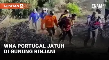 Evakuasi WNA yang Jatuh di Gunung Rinjani