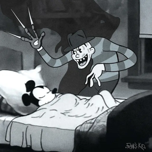 Animator Ini Padukan Karakter Horor Ikonik dengan Mickey Mouse, 7 Hasilnya Bikin Merinding