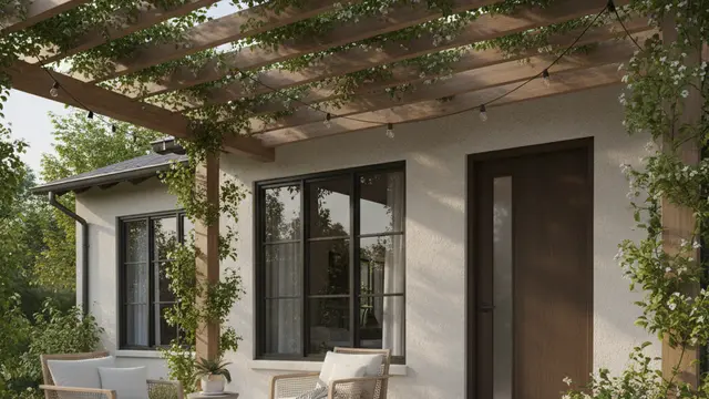 Teras dengan Keramik Teraso Look