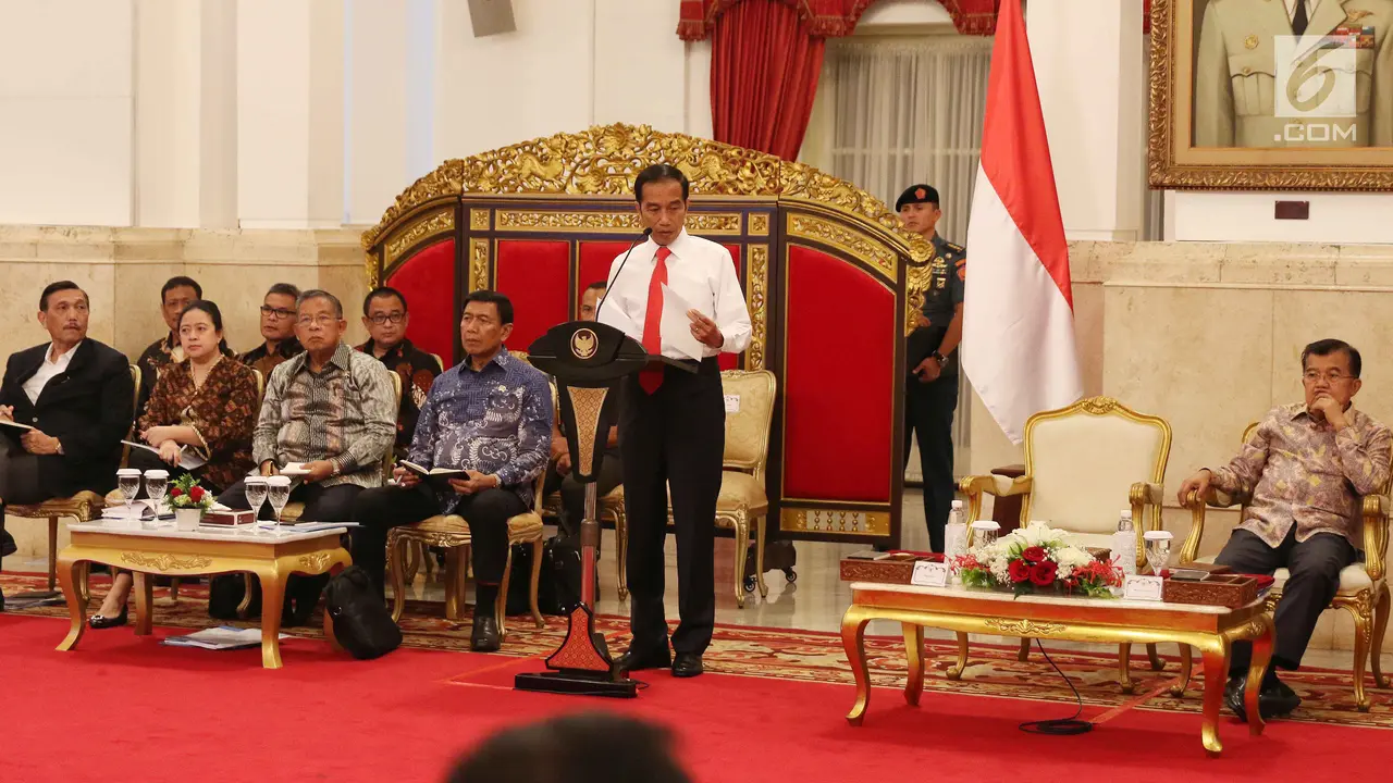 Jokowi Pimpin Sidang Kabinet Bahas Kerja Pemerintah 2019