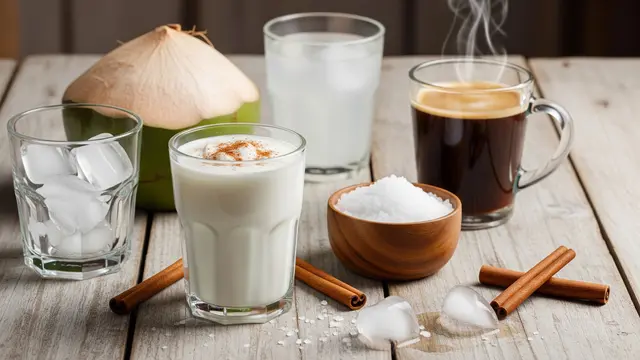 Ilustrasi Resep Yogurt Coffee yang Sedang Viral/Gemini AI