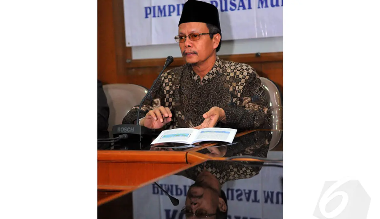 Muhammadiyah menetapkan 1 Ramadan 1435 Hijriyah jatuh pada tanggal 28 Juni 2014. Jakarta, Senin (16/6/14) (Liputan6.com/Faisal R Syam)