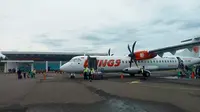 Bandar Udara Morowali, Sulawesi Tengah di Desa Umbele, Kecamatan Bumi Raya sebelum ditutup sementara karena kecelakaan jet, Kamis (11/5/2023). (Foto: Heri Susanto/ Liputan6.com)