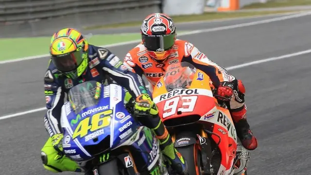 Valentino Rossi dan Marc Marquez