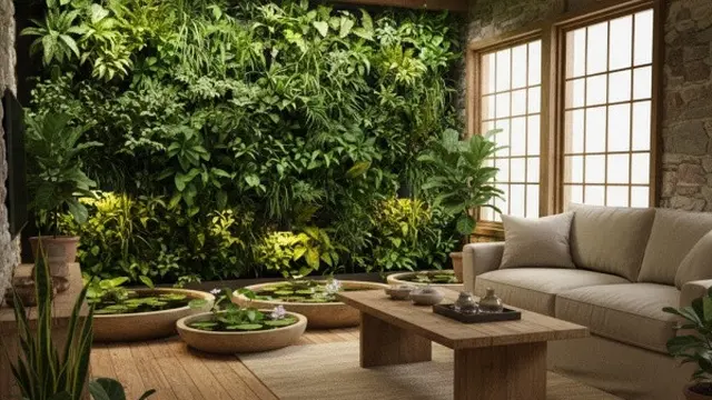 Model Rumah Kecil Tapi Luas dengan Tanaman Daun Air