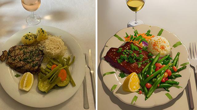 Manfaatkan Teknologi AI, 7 Potret Sajian Makanan Diubah Jadi Animasi Ini Curi Perhatian