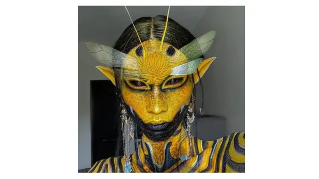 7 Ilustrasi Kecantikan dengan Sentuhan Seram dari Makeup Ini Curi Perhatian