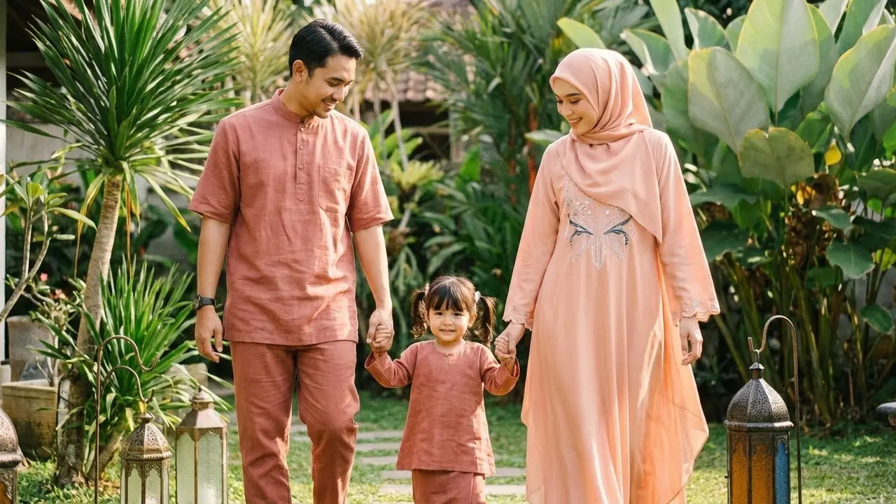 Tips Memilih Seragam Baju Lebaran yang Stylish dan Nyaman Dikenakan/Gemini AI