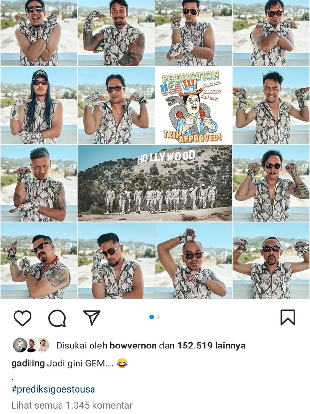 Gading Marten Diprotes Gempi Gara-Gara Pakai Baju Motif Ular bersama The Prediksi Saat di Amerika Serikat
