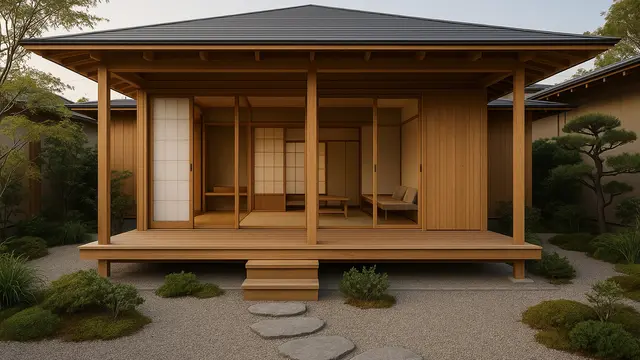 Model Rumah Kayu Gaya Jepang