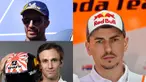Setiap pegelaran balapan MotoGP, terdapat pebalap yang menarik perhatian dengan prestasi yang diciptakan. Namun tentu ada pebalap yang mengalami penurunan performa dengan berbagai alasan, baik karena cedera atau karena berpindah tim. (Kolase Foto AFP)
