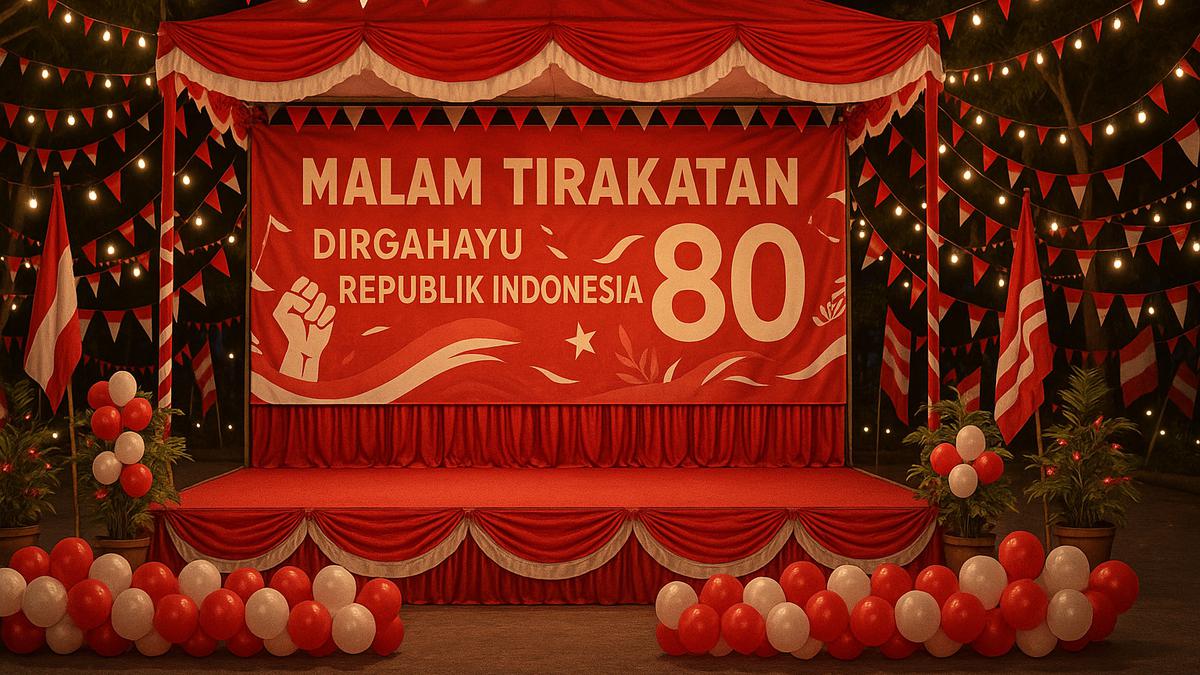 10 Ide Dekorasi Panggung untuk Malam Tirakatan 17 Agustus 2025, Menarik dan Kreatif