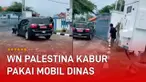 Ia membajak mobil dinas Rudenim dan menabrak paksa gerbang yang tertutup.