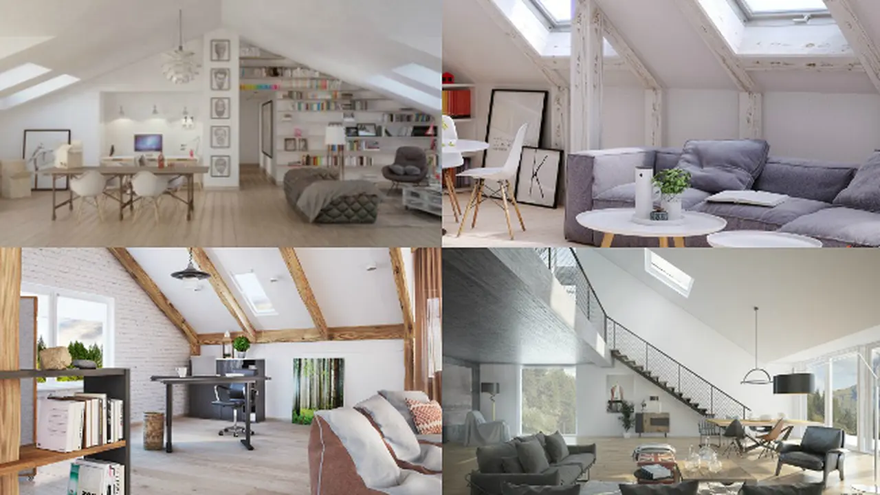 Plafon Miring 4 Rumah Ini Sungguh Stylish