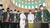 Lima masjid di Jawa Timur menyabet gelar juara dengan predikat Masjid Terbaik dalam ajang Dewan Masjid Indonesia Award (DMI Award) 2022. (Dian Kurniawan/Liputan6.com)