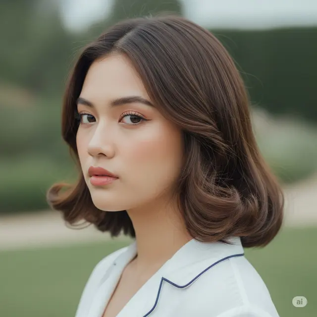 Gaya Rambut Bob Pendek Korea Terhits 2025 Soft Retro Bob
