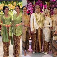 Marcella Zalianty dan Olivia Zalianty Kenakan Kebaya di Siram serta Pernikahan Keponakan. [@marcella.zalianty]
