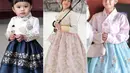 Gaya Anak Artis Mengenakan Hanbok saat Liburan ke Korea Selatan. [Instagram]