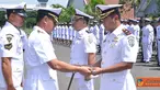 Citizen6, Surabaya: Serah terima jabatan Danseba tersebut, dipimpin langsung Komandan Pusdikbanmin Kolonel Laut (S) Untung Purnomo di lapangan Apel Pusdikbanmin, Kesatrian Bimimoro, Kobangdikal, Surabaya. (Pengirim: Penkobangdikal)