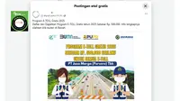 Penelusuran  klaim link pendaftaran program E-Toll gratis dari PT Jasa Marga