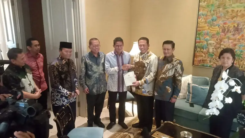 Sandiaga Uno dan Pimpinan MPR