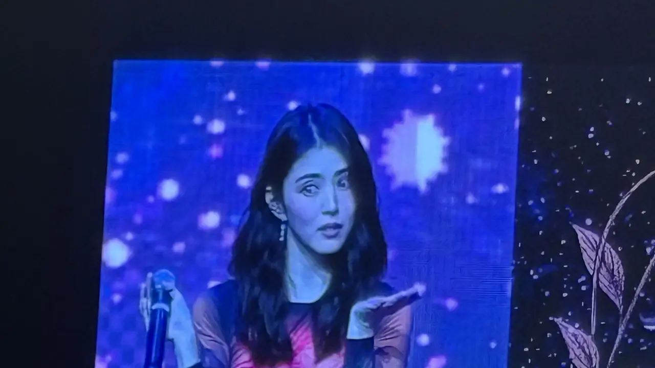 Han So Hee saat bertemu fans Indonesia di Jakarta (18/10/25). [Anisha/Fimela]