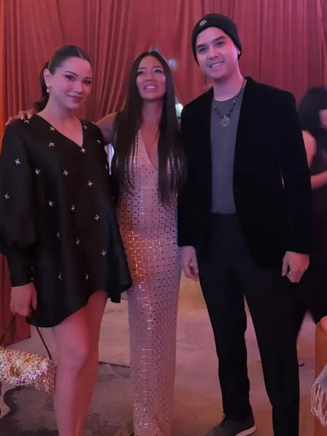 Penyanyi Shanty hadir di Perayaan Ulang Tahun Maia Estianty ke-50 dengan ciri khas rambut panjangnya. [@shantyofficial]