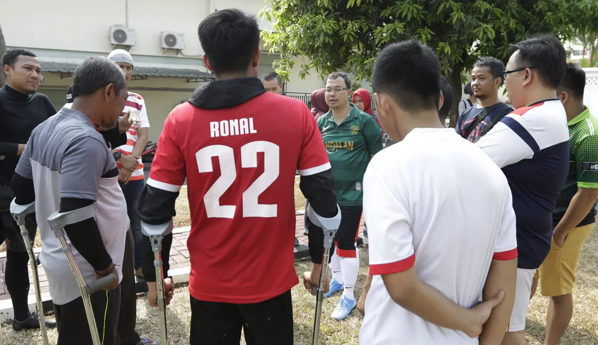 Menjadi Ketua Umum PSSI merupakan tujuan Vijaya Fitriyasa untuk bisa memajukan prestasi Timnas dan Liga Indonesia. (Bola.com/Vitalis Yogi Trisna)