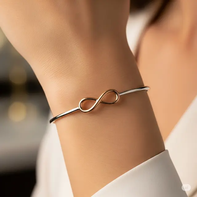 Cuff Motif Infinity Two-Tone