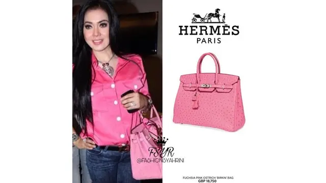 Tas Syahrini (Sumber: Instagram/fashionsyahrini)