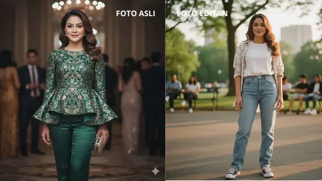 Prompt Gemini AI Edit Foto Gaya Retro 90-an (Foto: Gemini AI)